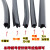 山头林村三元乙丙断桥铝合金门窗户扇框二复合海绵发泡橡胶密封条EPDM幕墙 5号35加边半O(发泡4米价)