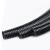 BOWERY PA阻燃波纹管塑料软管电线电缆保护套管穿线软管黑色螺纹管加厚防水尼龙线束管AD25 50米/卷 1卷