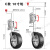 澳式顶摇手摇拖车千斤顶支腿导向轮骑士轮橡胶轮 8寸 承重675公斤不带安装包