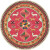 红鹤美式复古圆形地毯客厅卧室床边地毯北欧简约土耳其风可水洗地毯 美式05 100cm直径(升级耐磨款可机洗)