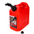 塑料便携式加厚防爆汽油桶20升10L5L汽车摩托车备用油箱柴油壶 10L红色