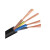 金龙羽 电线电缆直销多芯软线国标铜芯电线RVV5芯*4平方100米/卷 黑色