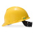 梅思安PE标准型一指键针织布吸汗带国标D型下颚带安全帽 10146471黄色 1顶