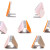 梯形轮廓标双面矩形三角警示标诱导标附着式轮廊标波形护栏反光标 梯形单支架单白