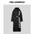 Karl Lagerfeld卡尔冬新款长款收腰女士羽绒服轻奢 黑色 44