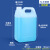 罗德力 方扁桶 工业加厚塑料机油消毒剂密封桶 5L 半透明色 3个/组(1组价)