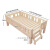 俱兢拼接床实木婴儿床小孩单人床加宽床边床带护栏小床松木床 5CM厚3D透椰棕垫(适用128*60*40床) 镂空款