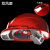 山头林村带双风扇安全帽子工地安全帽内置太阳能空调帽可充电头盔 双风扇+蓝牙+太阳能+空调红色