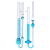 适用玻璃平氏石油运动毛细管品氏粘度计0.4/0.6/0.8/1.0/1.2/1.5mm 10mm附常数