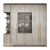 欧莎拉贝轻奢卧室家用实木衣柜现代简约平开玻璃门六门大衣橱组合整体定制 4门宽1米6高2米4深0.6米样式1