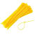 伏兴 黄色尼龙扎带 医疗扎带黄色垃圾袋束线带封口扎带3.6mm**250mm 500条