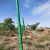 巨宝峰 铁丝网刺绳立柱立杆支架铁蒺藜防护网立柱壁厚1.2毫米2.1米高预埋柱（泥土地预埋使用）（适合网高1.8米）