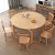 申枫实木餐桌家用可伸缩折叠多功能现代简约小户型方圆饭桌餐桌椅组合 胡桃色 120伸缩圆桌+4把路易斯椅