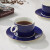 auratic 国瓷永丰源（）蓝色多瑙河 17头咖啡具套装 欧式小奢华陶瓷杯碟 咖啡壶套装 送礼