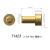 镀金Pogopin连接器铜柱母头圆形导充电铜针实心触点界面接触插针 M2479-1/3.6*3mm