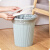 厨房塑料垃圾桶卫生间厕所大号简约客厅卧室办公室压圈废纸篓 2个实惠装淡蓝小号 约6L