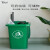 TBTPC无轮带盖大垃圾桶大号商用餐饮环卫户外垃圾分类箱厨房定制 绿色30升(无轮，厨余垃圾)送1卷60x80