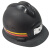 防静电煤矿专用头灯安全帽带头灯的矿工帽带灯头盔强光石油井下地 黑色磨砂防静电安全帽高强度ABS材质
