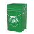 定制30l带盖把手提铁皮方桶40l户外垃圾圆形油漆桶收纳果皮箱议价 玻璃钢模压圆桶(直径31x48)