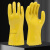 全浸塑橡胶手套杀鱼止滑防滑耐磨耐油加厚干活全胶皮工作劳保手套工业品 黄色028浸塑(5双) 均码