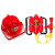 利力维特儿童消防安全帽儿童消防玩具帽消防员头盔幼儿园安全教育角色过 红色套装10