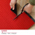 大工象 双条纹PVC复合防滑地垫 吸水走廊通道条绒地毯垫 暗红色-宽1米 1米价