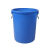商用垃圾桶大容量大号圆桶饭店厨房户外环卫垃圾桶教室带盖塑料桶 60%23白无盖【送垃圾袋】