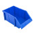 冰禹 BY-171 组立式物料盒 斜口螺丝收纳盒 零件盒 工具盒 货架整理箱  B3蓝350*200*150（超厚）