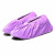 者也 绒布鞋套 加厚防滑底防尘鞋罩可反复洗 成人款 淡紫色