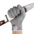 久匀 5级防割手套 防切割耐磨手套厨房防刀割手套 HPPE防划手套 灰色一双 M(22cm)