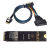 M.2转slimsas NVMe协议PCIe4.0 SFF8654连接线延长线固态硬盘扩展 M.2转SFF-8654 4x转接卡