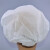 千井一次性帽子防尘头套无纺布蘑菇圆帽厨师帽女男防油烟头罩 白色 30克手工圆帽