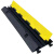 马路过线槽线槽减速带橡胶电缆护线板水管保护槽盖线板pvc压线板 21号（安装黄色小一线） 备注可选黑色