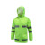 守护者 蓝格荧光绿色橙色交通执勤分体反光雨衣 环卫雨衣雨裤套装   蓝格荧光橙色 180-2XL