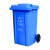 100L 社区公园小区街道翻盖垃圾桶 市政塑料垃圾分类不含税运 100L挂车款(6kg)