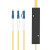 电信级光纤分路器1分2光纤分线器一分二单口方头LC/UPC盒式/拉 12127-1分2 分路器LC(UPC) 2米