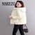 NAKEZG品牌简约风羽绒服 女士短款外套冬季新款洋气轻薄款 中年保暖外套 黑色 M85到100斤