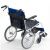 日本品牌Miki品牌三贵轮椅老人航太铝合金轻便可折叠MCS-43jL手动代步车轻便舒适豪华轮椅 MCSC-43JL小轮 蓝色