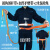 电工安全带爬杆加厚围杆式双保险单腰式腰带安全带国标高空保险带 扁钩围杆带