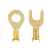 定制接地片冷压接线端子接线鼻铜线耳环形圆形叉型裸端子O型U型铜接头 O型M12(100只)