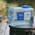 户外水桶塑料PC饮用纯净矿泉水桶车载储水箱带龙头装水桶 12升带孔盖+延长管+防尘塞