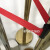 宁波厂家直销不锈钢伸缩带隔离护栏杆银行一米线收缩警示柱排队线 银色2米