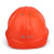 哥尔姆 铝合金安全帽工地 建筑施工 防砸防撞帽子 领导监理视察安全头盔 GM727 橘色