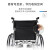互邦 手动轮椅老人轻便折叠轮椅车可代步中老年人代步残疾人便携式小型旅行辅助行走四轮手推车HBL33