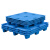 豫震虎 塑料托盘叉车托盘卡板物流货物防潮垫板塑胶栈板 1300*1100*150mm蓝色YZH-151