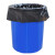 益美得 LJD9135 商用大号垃圾袋物业环卫平口塑料袋黑色 90*100cm（50只3.5丝）