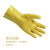 曼睩 M082黄色耐酸碱手套 27cm防水防油耐磨加厚劳保耐酸碱手套