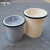 圆形塑料茶渣桶办公室废茶叶垃圾桶过虑茶叶筐卫生桶茶道水桶BJLX 米白色 上直径28cm下直径23cm高32c