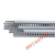 适配灰色塑料PVC线槽阻燃开口步线槽U型走线行线槽带盖板 高30X宽30 100米/箱