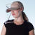 Melie Bianco中性棒球帽带可拆卸移动面部防护罩帽子均码可调简约个性 茶色 as pic os